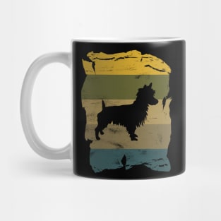 Australian Terrier Distressed Vintage Retro Silhouette Mug